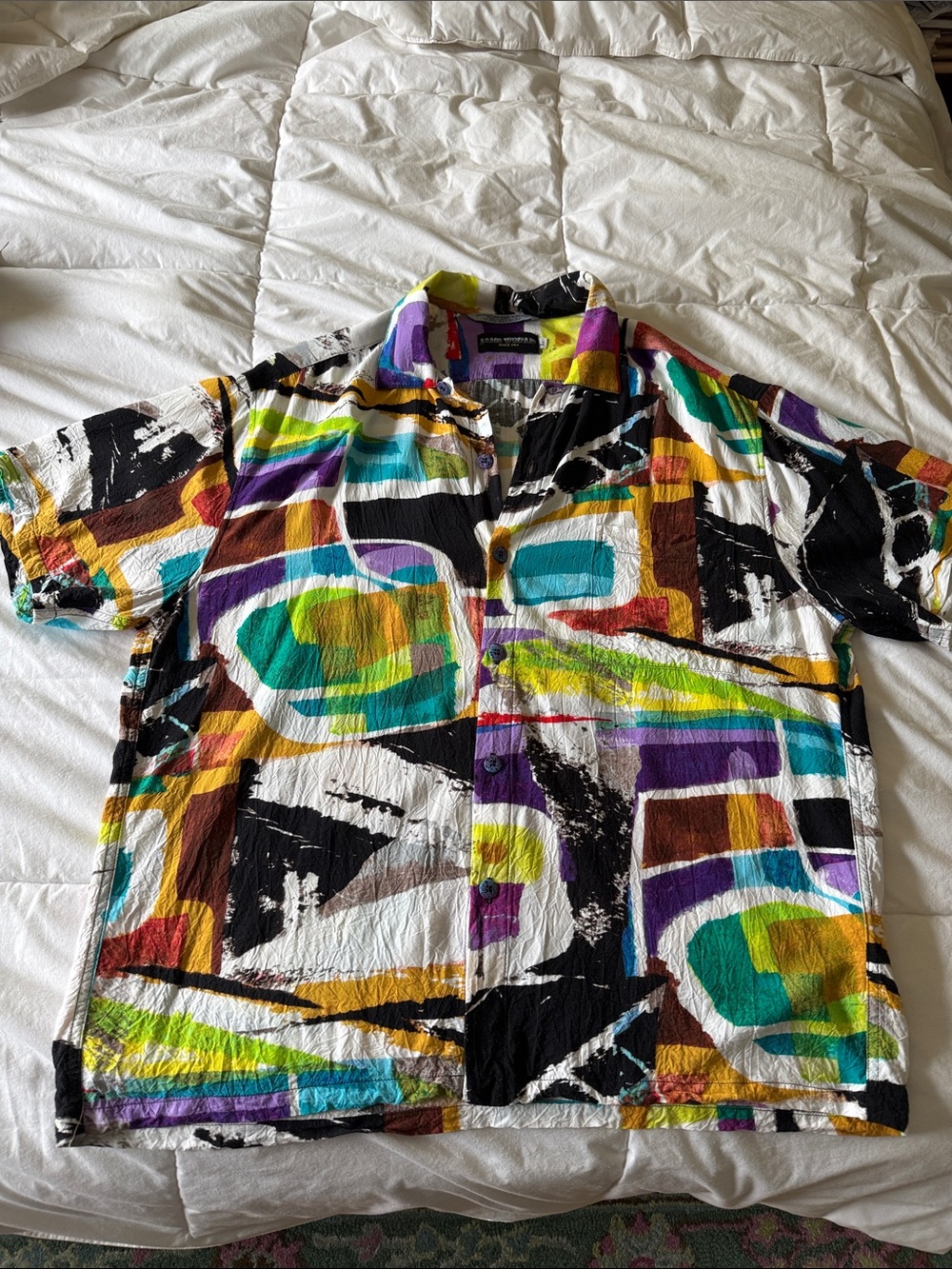 Jams World Multicolor Abstract Button-Down Shirt